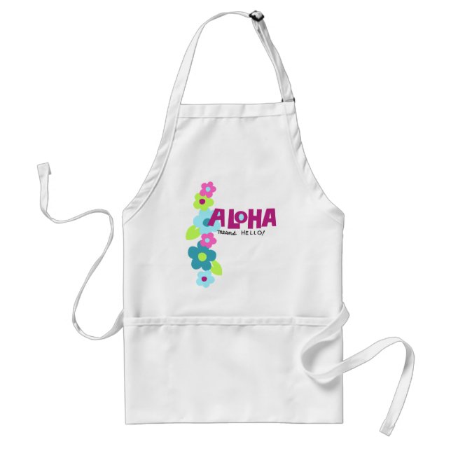 Aloha Significa Olá Avental de Chef (Frente)