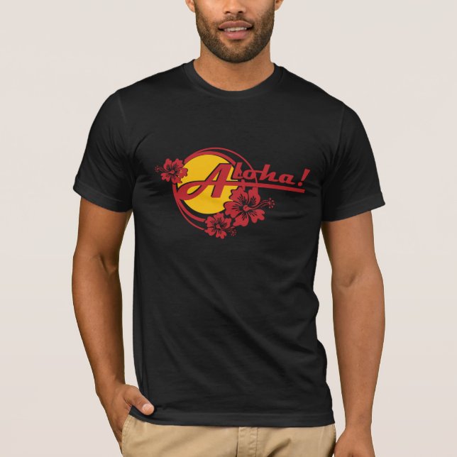 Aloha t-shirt dos homens (Frente)