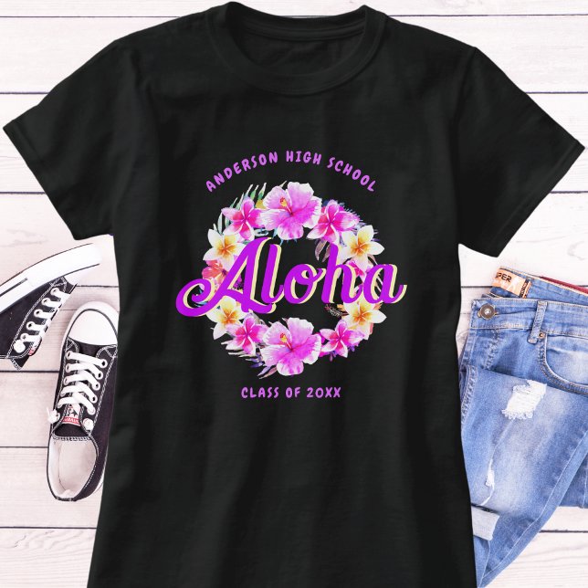 Aloha Tropical Havaiana, Graduação T-Shirt (Criador carregado)