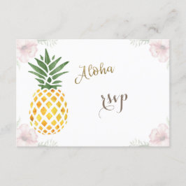Aloha Tropical Pineapple Beach Weding RSVP