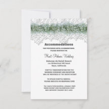 Alojamento de Casamento com Renda Branca e Respiro