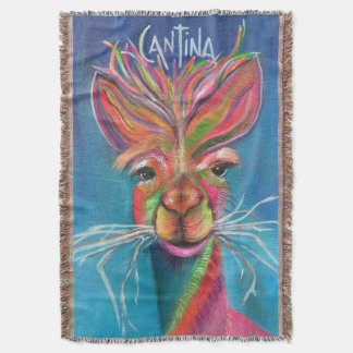 alpaca Cantina algodão lança cobertor