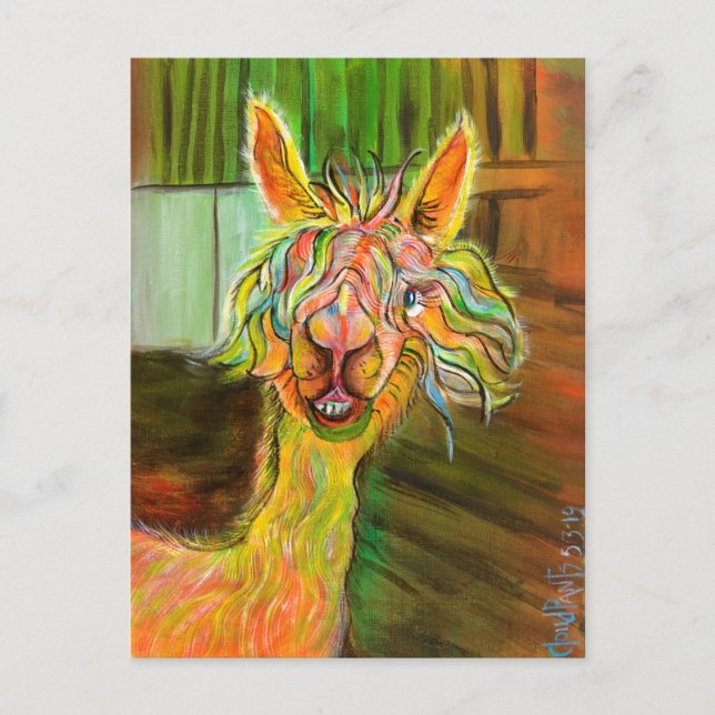 Alpaca - Cartão postal Hilda (Frente)