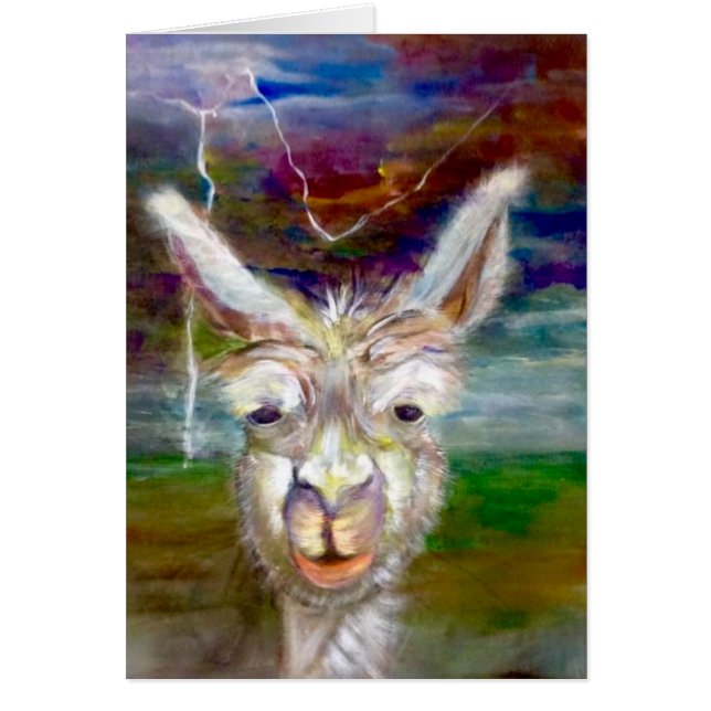 Alpaca - Tio Glen com cartão de história (Frente)