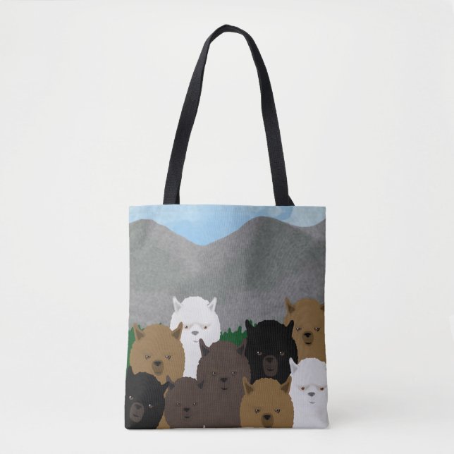 Alpacas Allover Tote Bag (Frente)