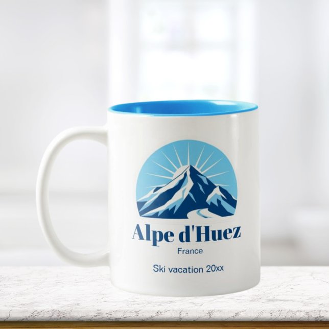 Alpe d'Huez France caneca de esqui (Criador carregado)