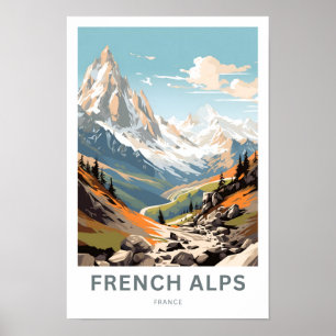 Alpes franceses Viagem Impressão