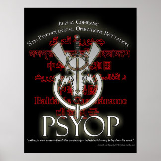 Alpha Company 5 PSYOP BN Poster
