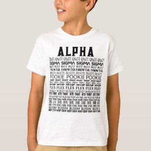 ALPHA GYATT SIGMA T-SHIRT PARA CRIANÇAS
