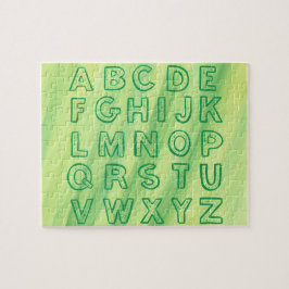 Alphabet Chart Upper Case Letters Quebra-cabeça Ve