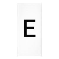 Alphabet - Letra E Cartão de Educação
