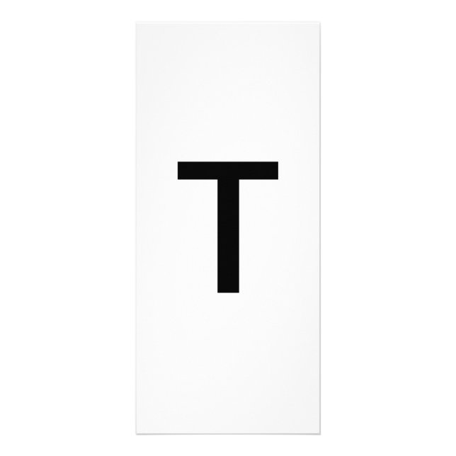 Alphabet - Letra T Cartão de Educação (Frente)