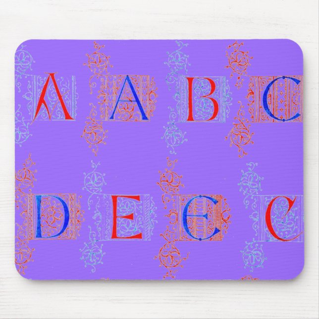 Alphabet Mouse Pad (Frente)