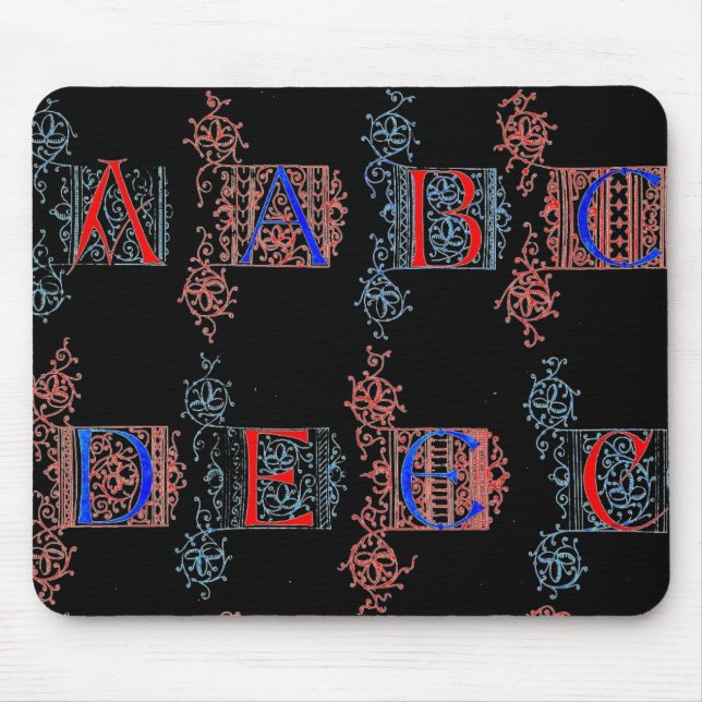 Alphabet Mouse Pad (Frente)