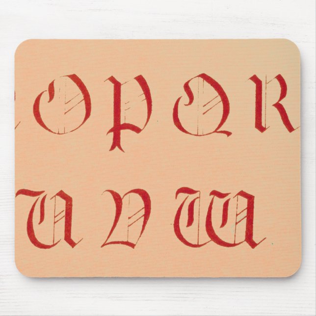 Alphabet Mouse Pad (Frente)