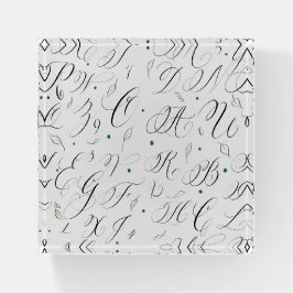 Alphabet Paperweight