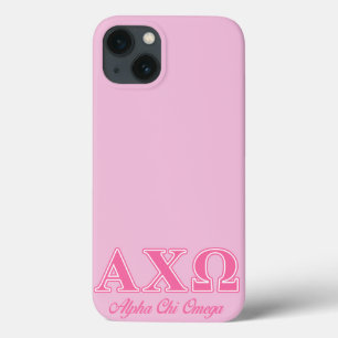 Alphi Chi Omega Pink Letters