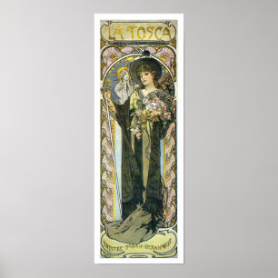 Alphonse [Alfons] Mucha Poster Print: La Tosca