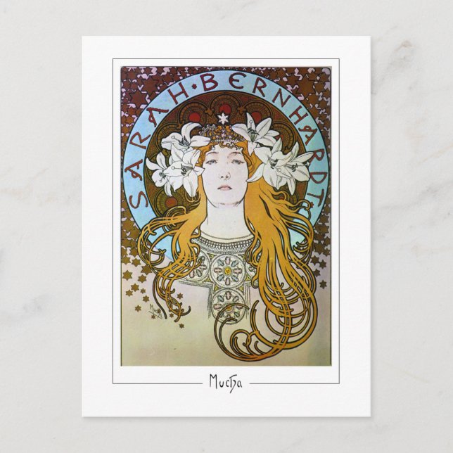Alphonse Mucha #122 - Cartão Postal de Arte Fina (Frente)