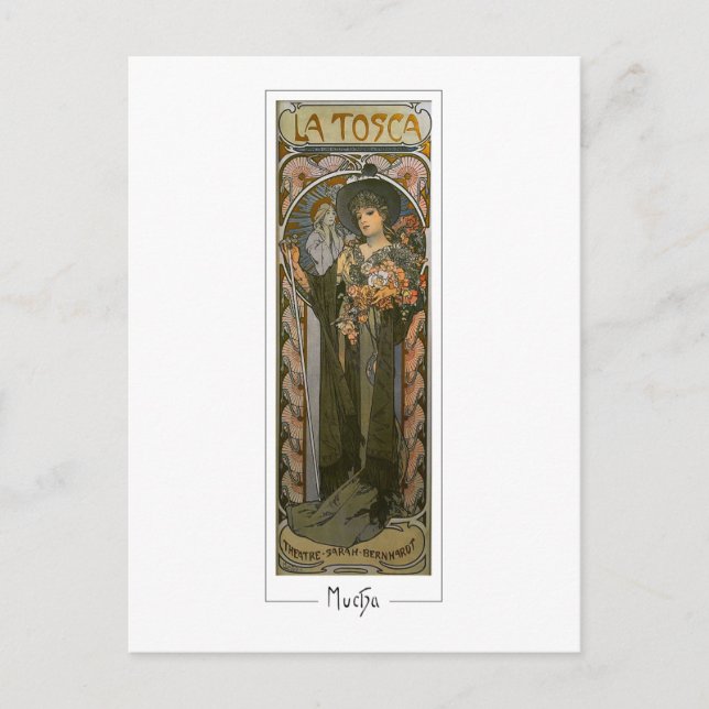 Alphonse Mucha #132 - Cartão postal de belas artes (Frente)