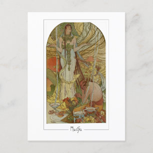 Alphonse Mucha #169 - Cartão Postal de Arte Fina