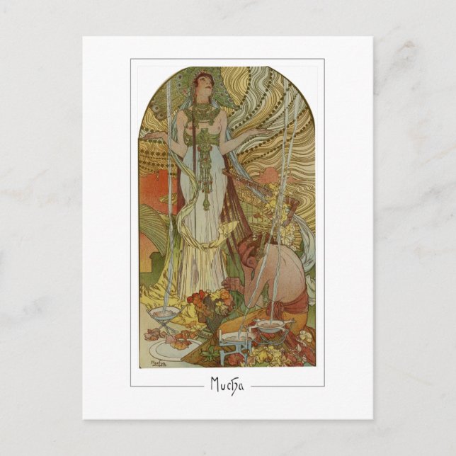 Alphonse Mucha #169 - Cartão Postal de Arte Fina (Frente)