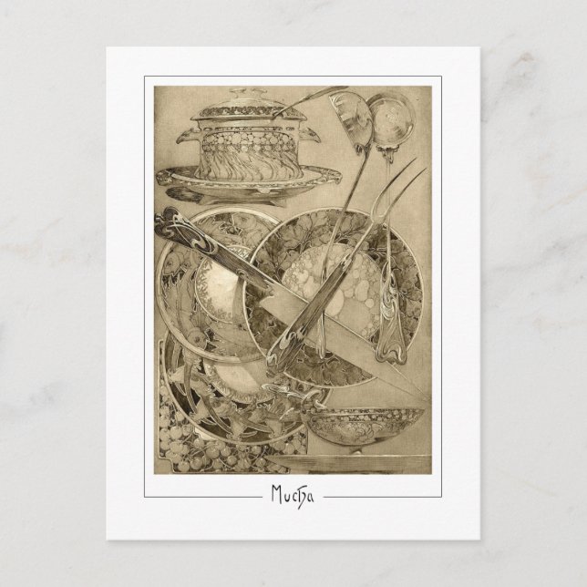 Alphonse Mucha #210 - Cartão Postal de Arte Fina (Frente)