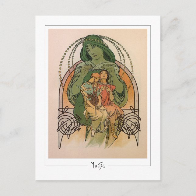 Alphonse Mucha #232 - Cartão Postal de Arte Fina (Frente)