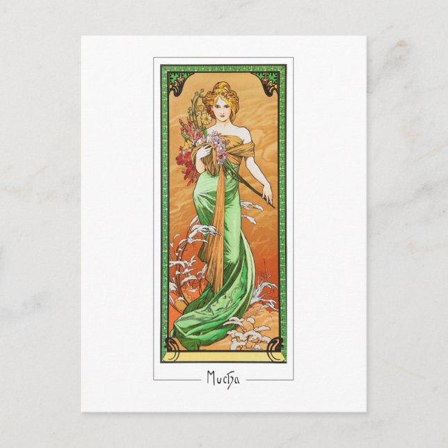 Alphonse Mucha #247 - Cartão Postal de Arte Fina (Frente)