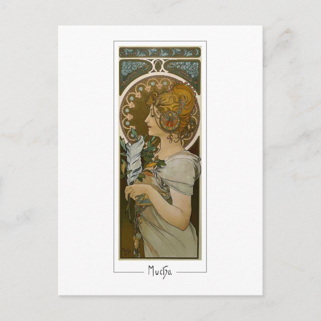 Alphonse Mucha #260 - Cartão Postal de Arte Fina (Frente)