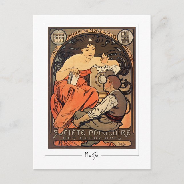 Alphonse Mucha #266 - Cartão Postal de Arte Fina (Frente)