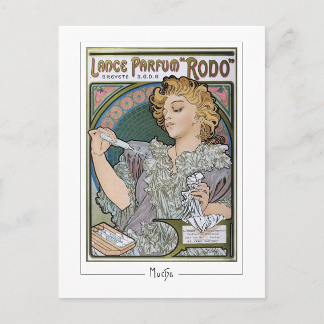 Alphonse Mucha #2 - Cartão Postal de Arte Refinada (Frente)