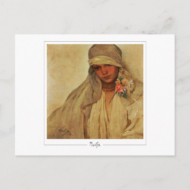 Alphonse Mucha #343 - Cartão Postal de Arte Fina (Frente)