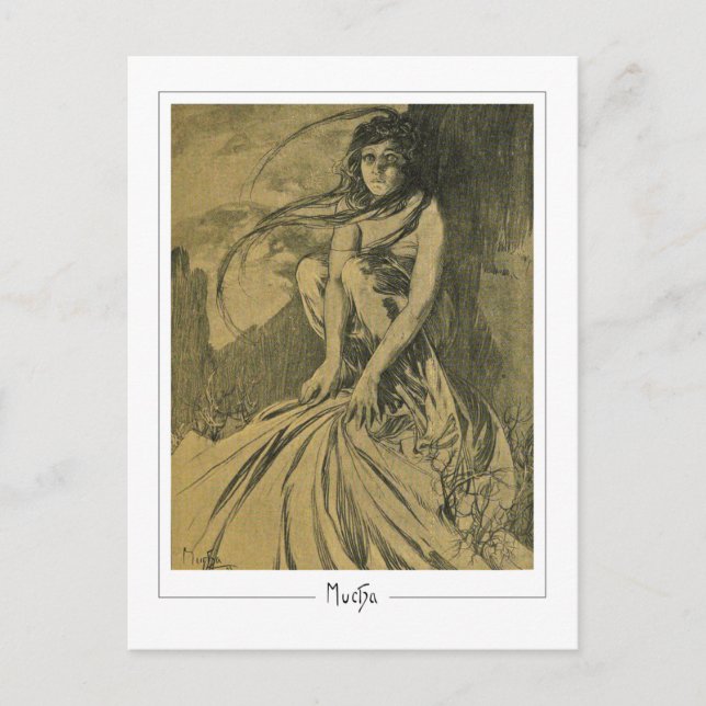 Alphonse Mucha #354 - Cartão Postal de Arte Fina (Frente)