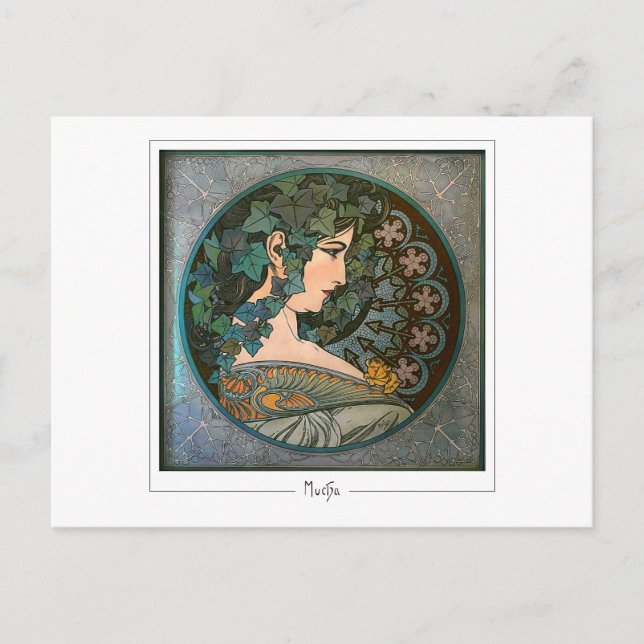 Alphonse Mucha #370 - Cartão Postal de Arte Fina (Frente)