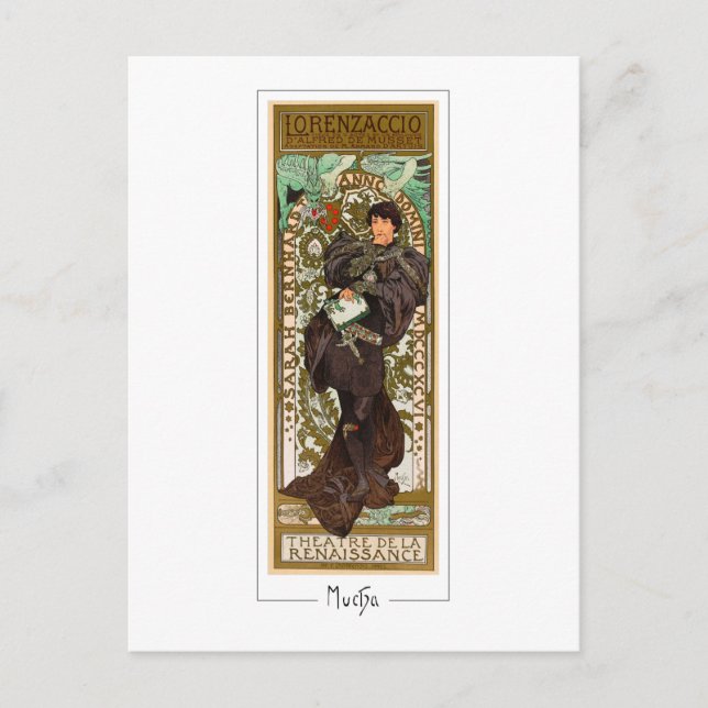 Alphonse Mucha #371 - Cartão Postal de Arte Fina (Frente)