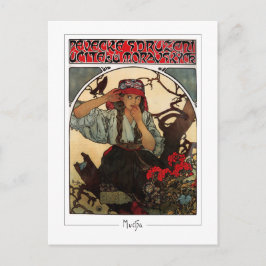Alphonse Mucha #374 - Cartão Postal de Arte Fina