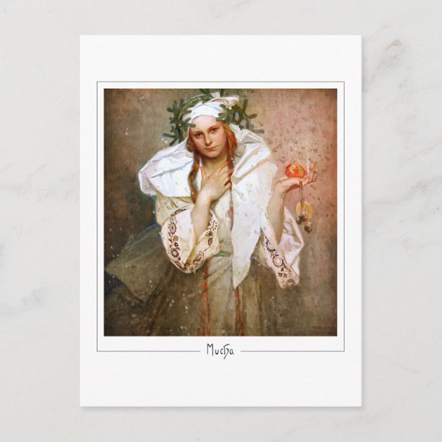 Alphonse Mucha #381 - Cartão Postal de Arte Fina (Frente)