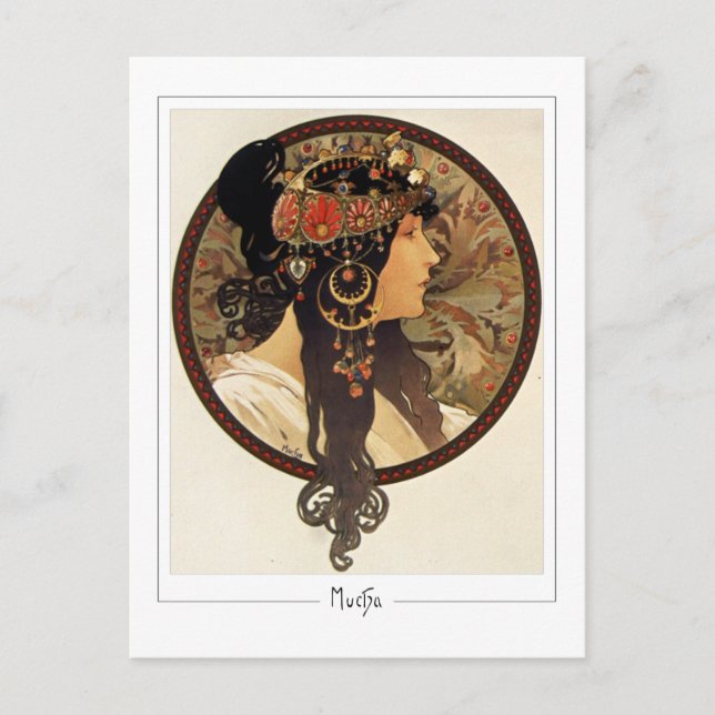 Alphonse Mucha #401 - Cartão Postal de Arte Fina (Frente)