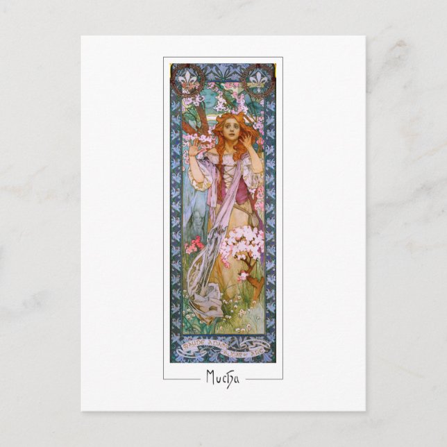 Alphonse Mucha #96 - Cartão Postal de Arte Fina (Frente)