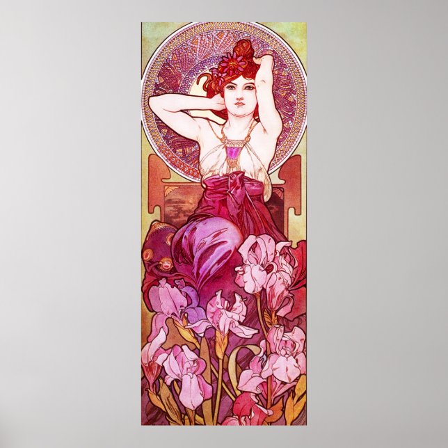 Alphonse Mucha Ametyst Poster (Frente)