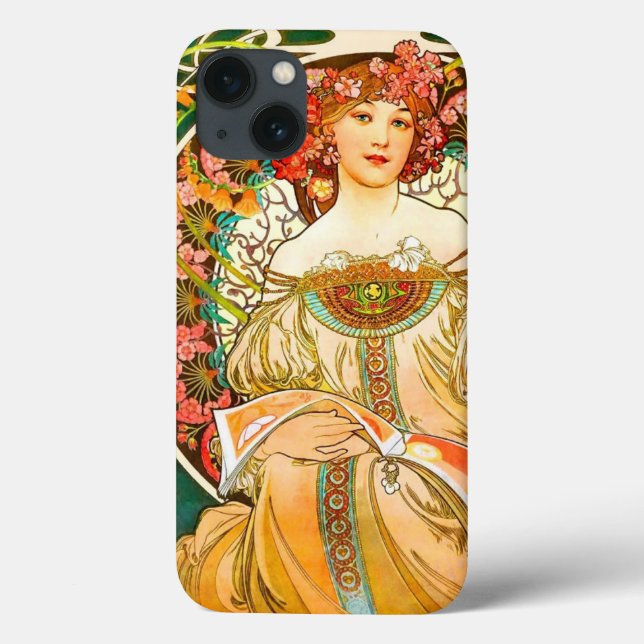 Alphonse Mucha Art Nouveau Daydre (Verso)