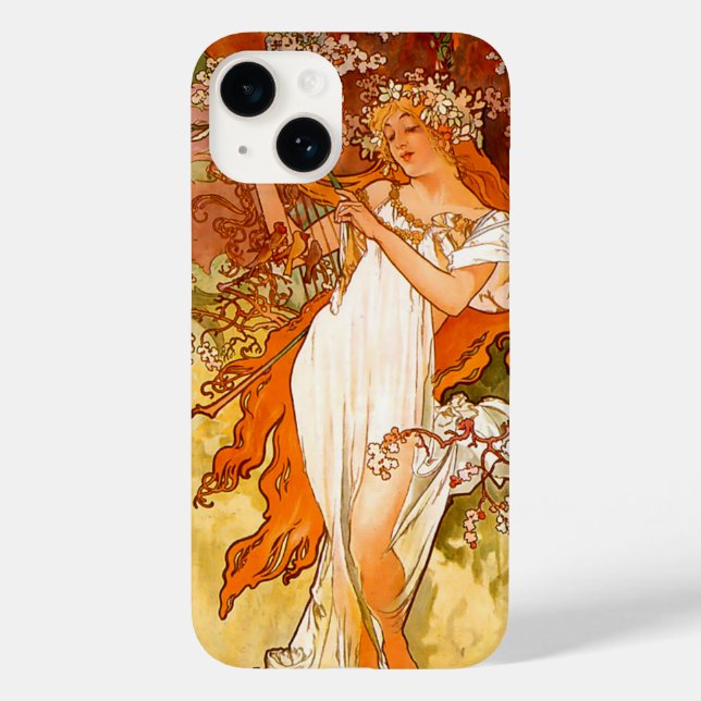 Alphonse Mucha Art Nouveau Primavera (Verso)