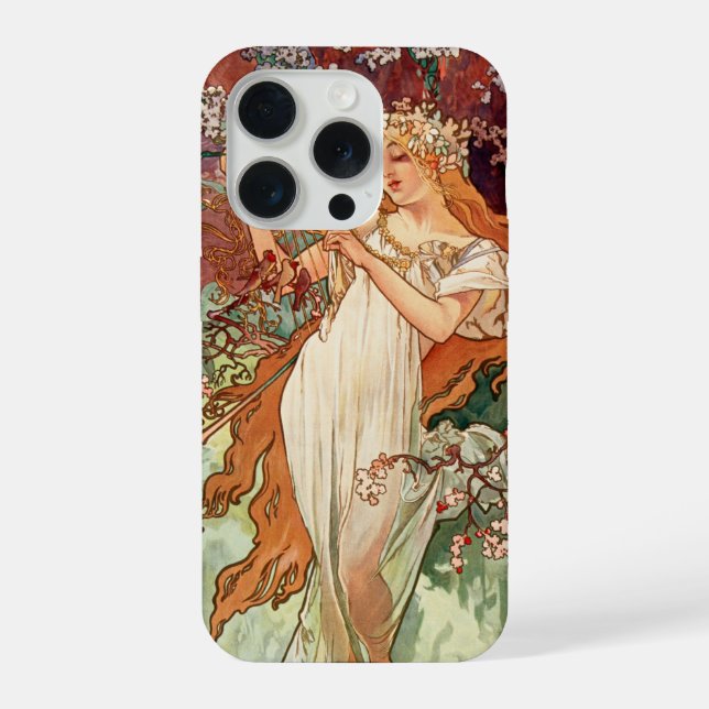 Alphonse Mucha, As Estações (1896) Primavera (Verso)