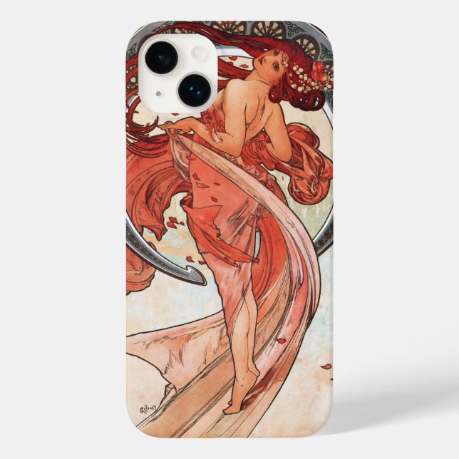 Alphonse Mucha Dance 1898 Art Nouveau Vintage (Verso)