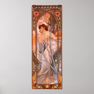 Alphonse Mucha Evening Poster