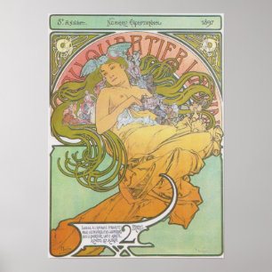 Alphonse Mucha - impressão Latin de Quartier do A