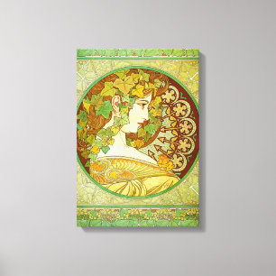 Alphonse Mucha Laurel Canvas