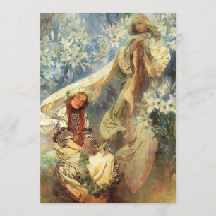 Alphonse Mucha Madonna dos convites dos lírios