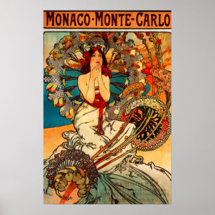 Alphonse Mucha Monte - poster de Carlo